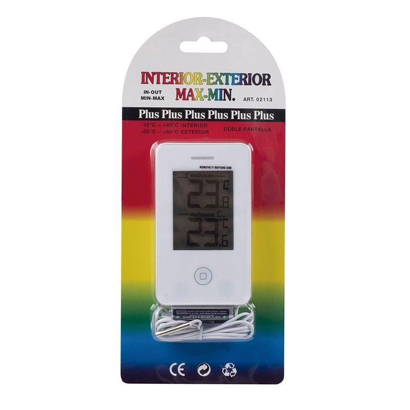 Termómetro digital PLUS interior/exterior Term.Digital Max/Min Plus 02113