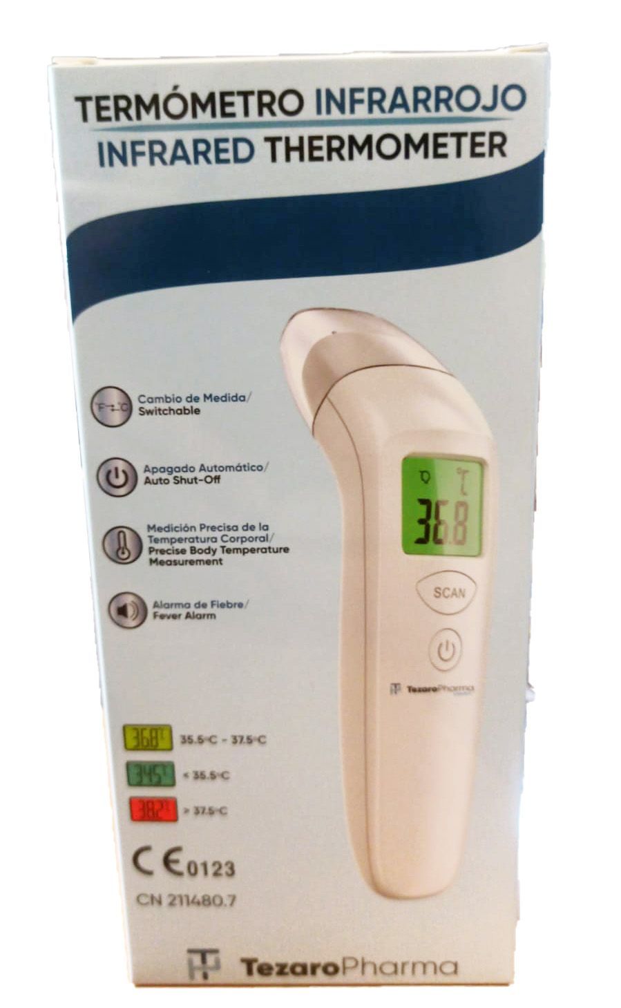 Termómetro infarrojo TezaroPharma