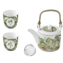 Tetera + 2 Tazas Ceyl Ceylon Porcelana Easy Life
