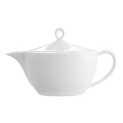 Tetera de porcelana en blanco, 25,1 x 11,9 x 15,4 cm | Broadway White