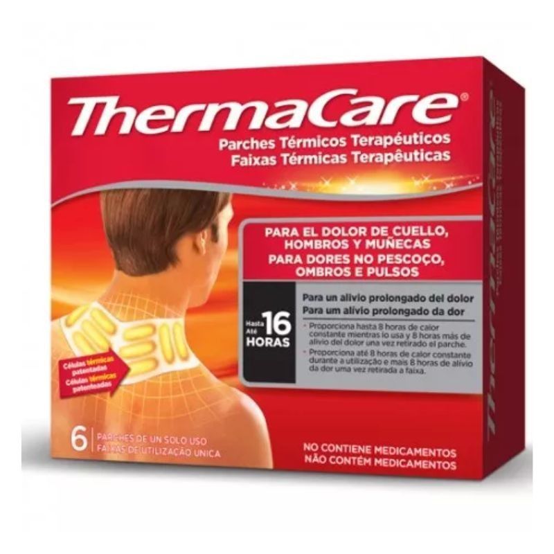 Thermacare Parches Térmicos Cuello, Hombros Y Muñecas 6u