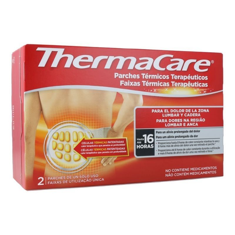 Thermacare Parches Térmicos Zona Lumbar Y Cadera 2u