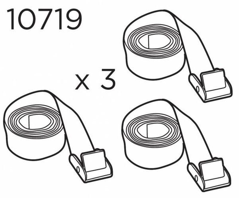 Thule 10719 Correa 2.20m (3) Para Cofres De Techo Thule - Negro