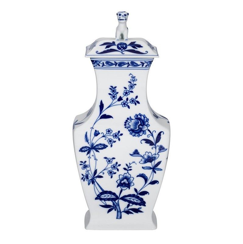 Tibor L de porcelana en azul, 20,5 x 13 x 45,2 cm | Margão