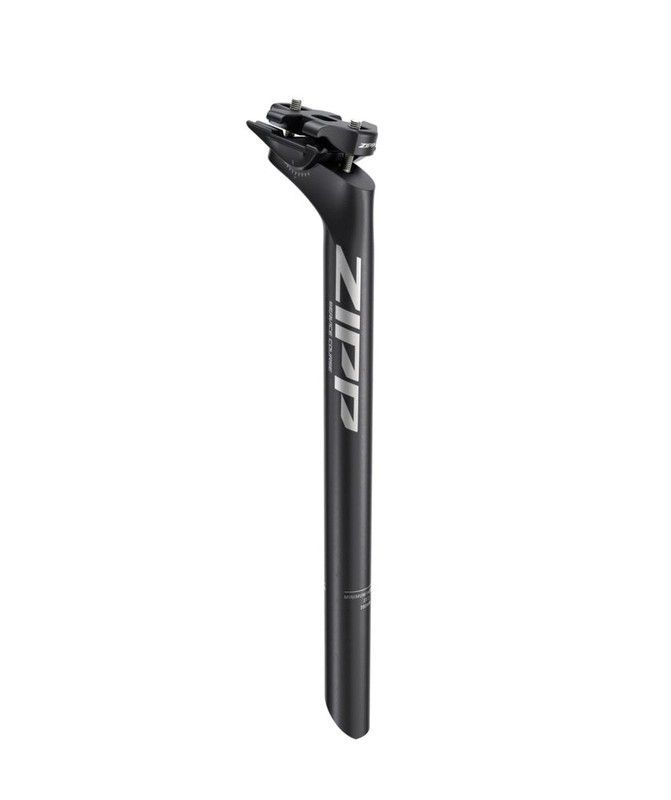 🚴‍♂️ Tija Zipp S Course – 31.6mm 350mm | 0mm Retraso | Negro / Logo Grabado B2-Al6061 🔧✨