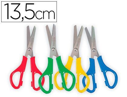 Tijera escolar liderpapel para zurdos 13,5 cm unidad