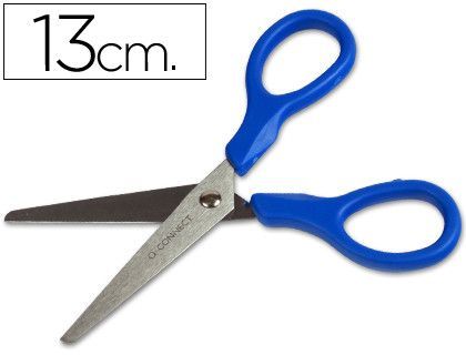 Tijera Escolar Q-Connect Inoxidable 5" -13 Cm