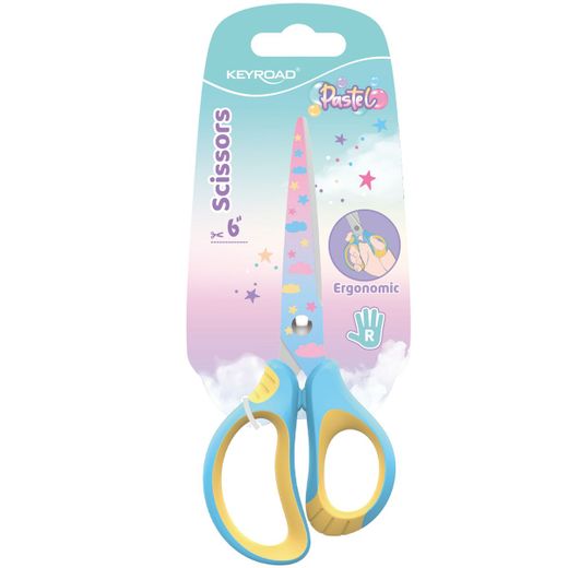 Tijera metálica de 15,5 cm. Blíster