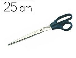 Tijera oficina faibo acero inoxidable 25 cm empuñadura ergonomica en blister