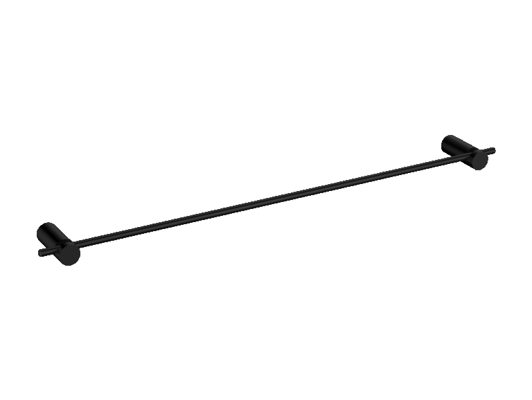 Time 50Cm Toallero Negro Mate Medimex