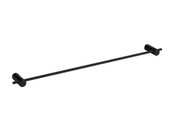 Time 50Cm Toallero Negro Mate Medimex