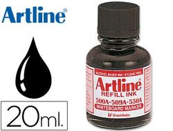 Tinta Artline Negro para Rotulador Pizarra Blanca 500-A Frasco de 20 Ml