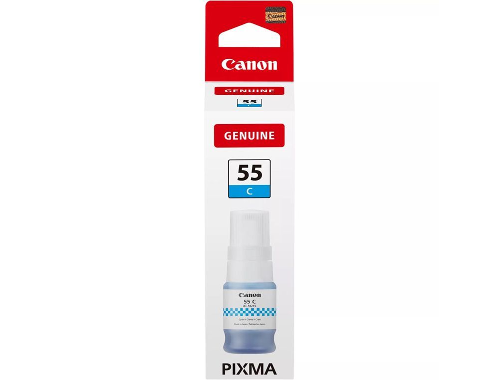 Tinta canon gi-55c cian botella 40 ml