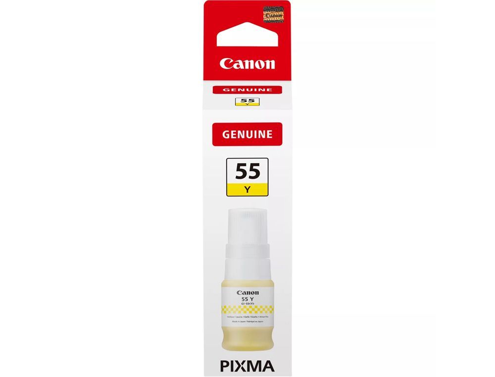Tinta canon gi-55y amarillo botella 40 ml