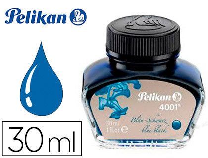 Tinta estilografica pelikan 4001 negro / azul frasco 30 ml