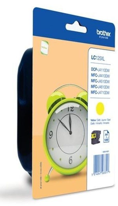 Tinta original brother lc125xlybp amarillo