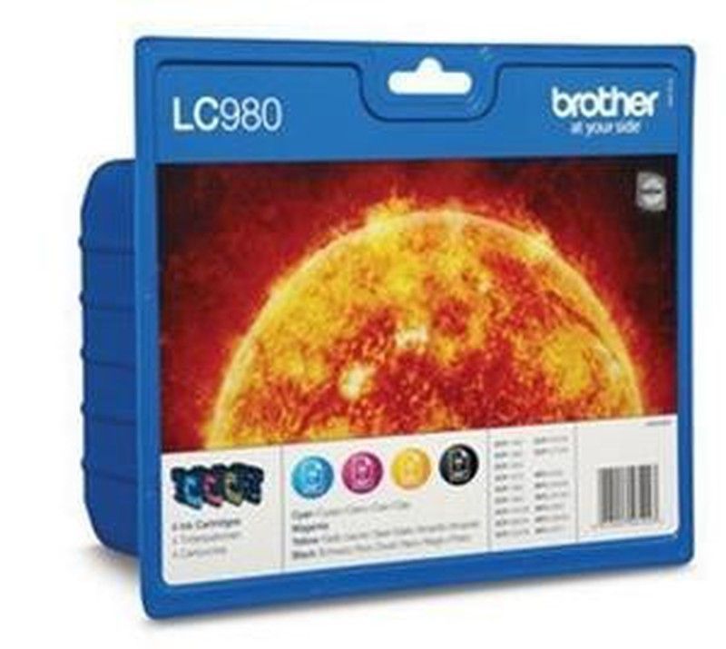 Tinta original brother lc980valbp cuatricolor