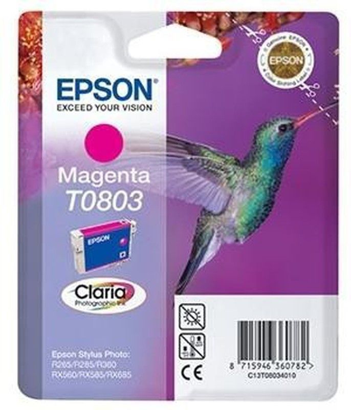 Tinta original epson c13t08034011 magenta