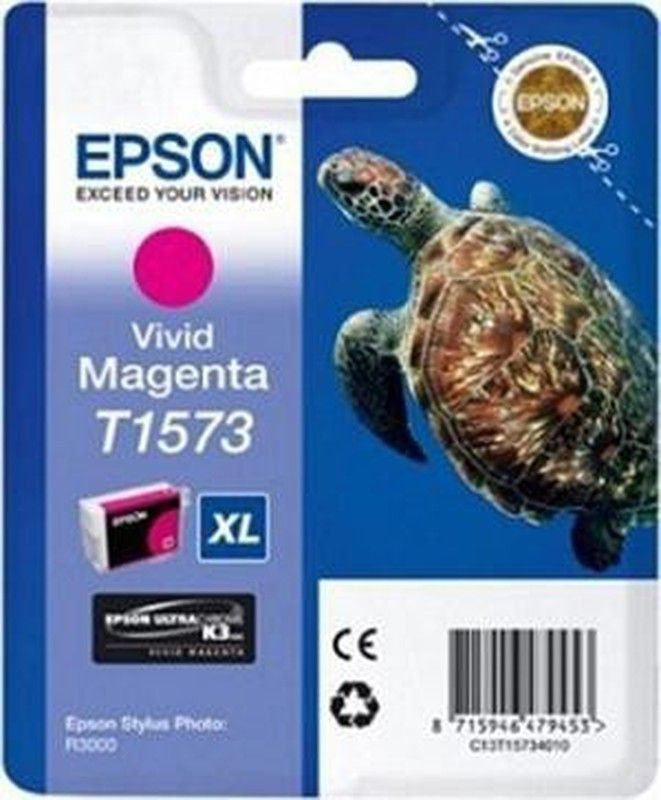 Tinta original epson c13t15734010 magenta