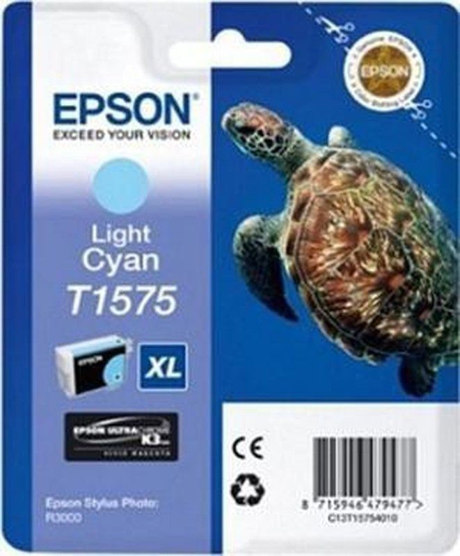 Tinta original epson c13t15754010 cyan