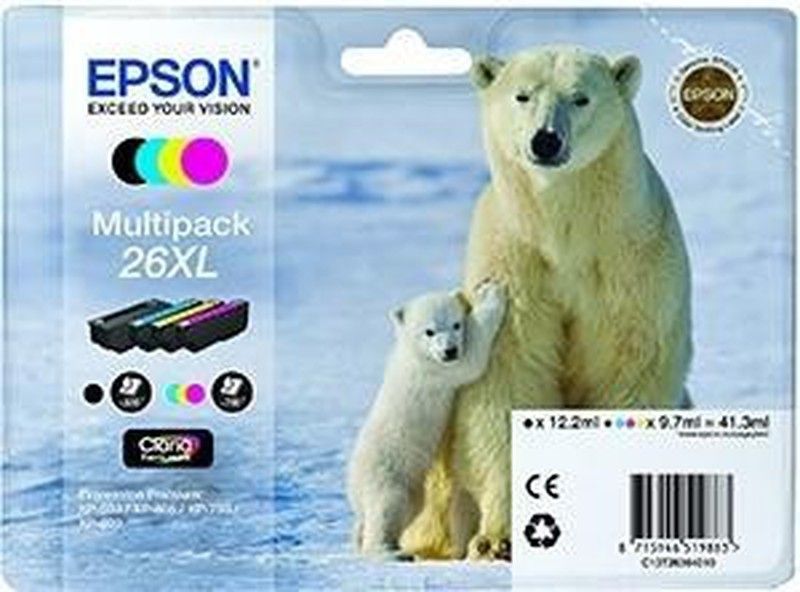 Tinta original epson c13t26364010 cuatricolor