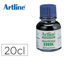 Tinta rotulador artline esk-20 azul frasco de 20 cc sin xileno
