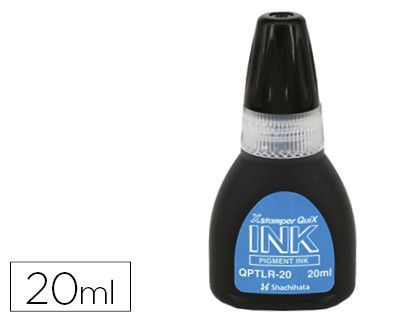Tinta x'stamper quix para sellos negra bote de 20 ml
