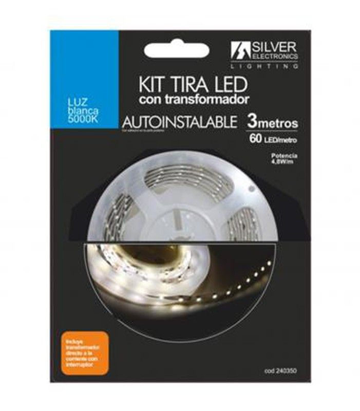 Tira LED Kit C/Transf LF 5000K 4,8W/M