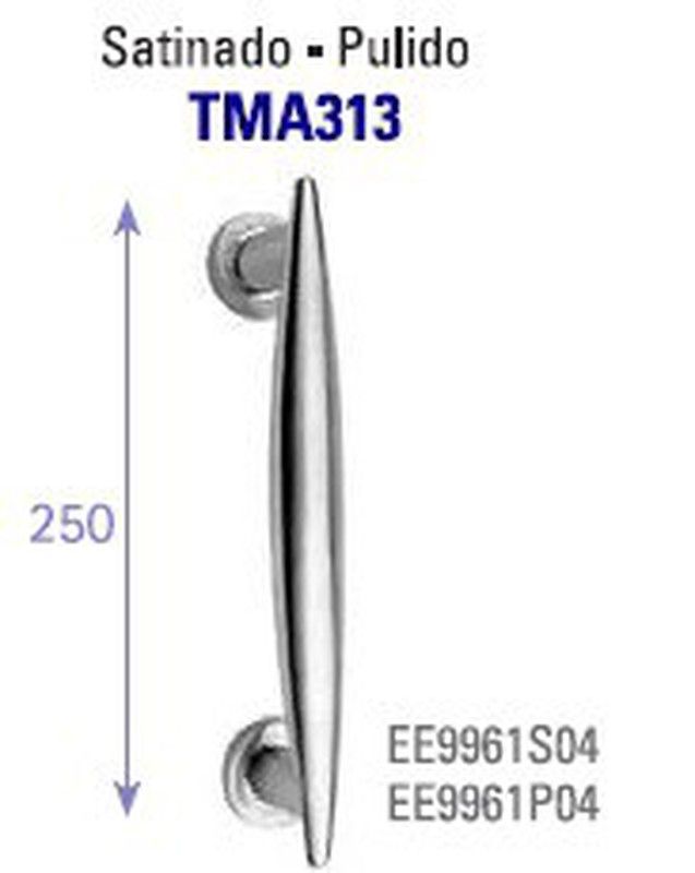 Tirador macizo tma-313 Brillo Inox