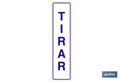 Tirar  Señal Glasspack Adhesiva