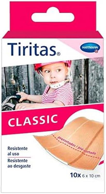 Tiritas Classic 6cm X 10cm Precortadas 10 uds