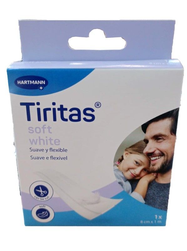 Tiritas Soft White 8cm x 1m