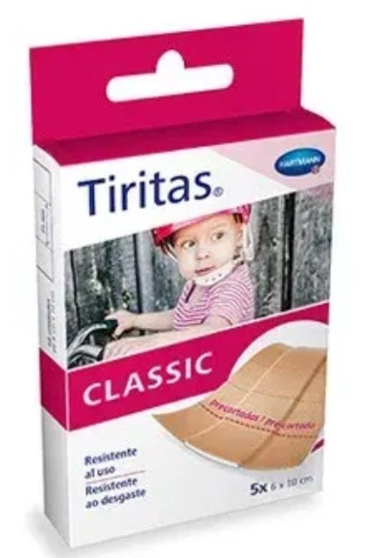 Tiritas Tela Classic Precortadas 6 X 10cm 5 unidades