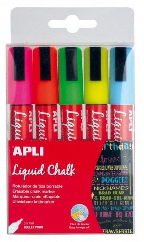 Tiza líquida LIQUID CHALK, 5 colores
