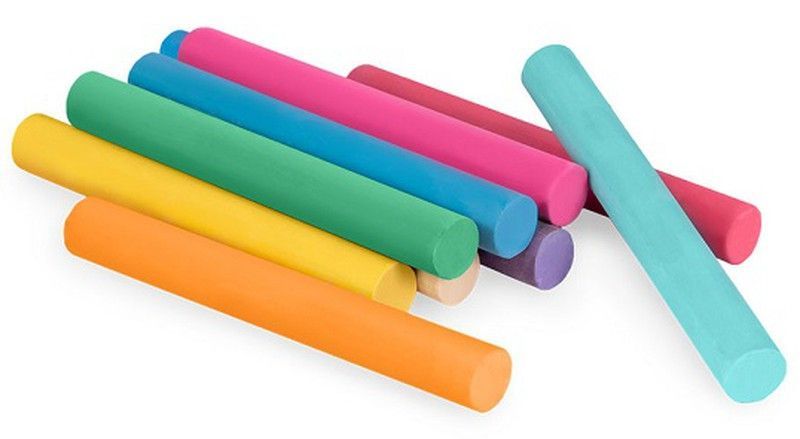 Tizas antipolvo SCHOOL CHALKS Caja 100 colores surtidos