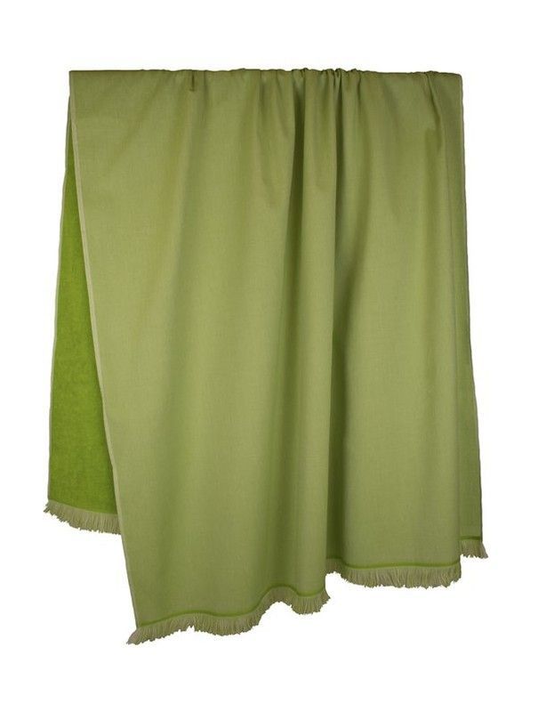 Toalla Pareo Reversible Verde Cara Rizo Cara Lisa Extragrande Lasa Portugal