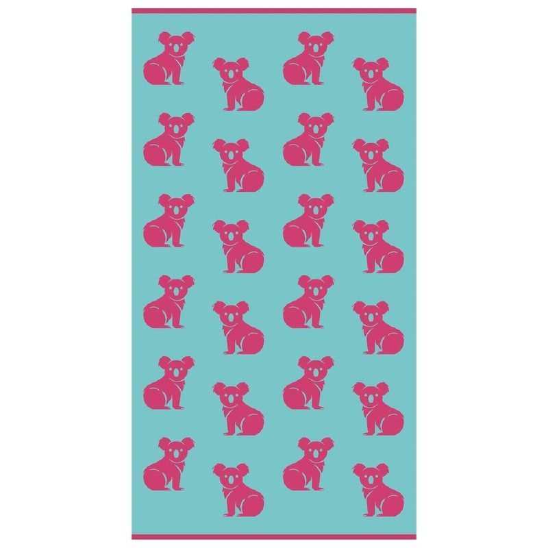 Toalla Playa Koalas Azul Risart 86x160