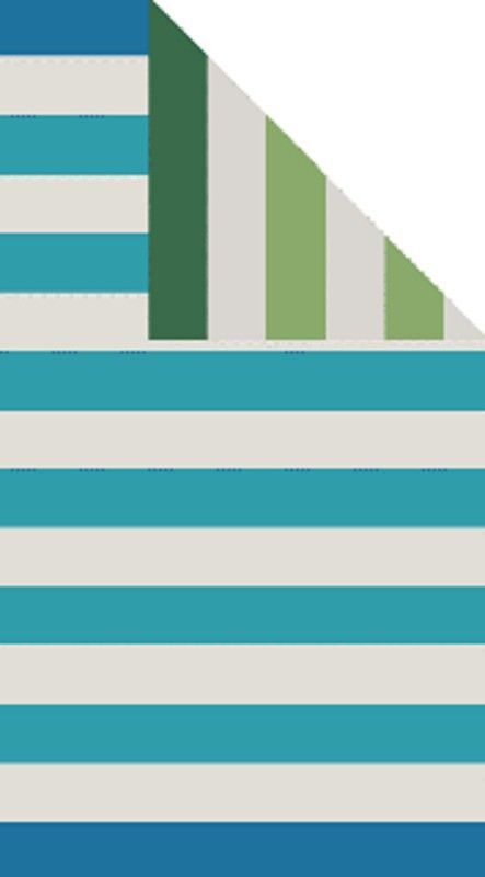 Toalla Playa Rayas Azul Verde Extragrande Lasa Portugal