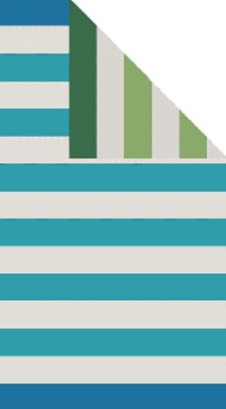 Toalla Playa Rayas Azul Verde Extragrande Lasa Portugal