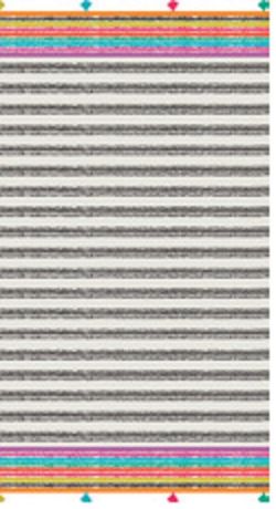 Toalla Playa Rayas Grises Multicolor Extragrande Lasa Portugal