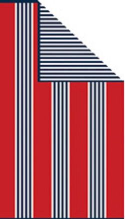 Toalla Playa Rayas Rojo Azul Extragrande Lasa Portugal