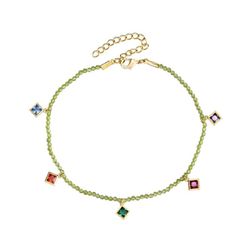 Tobillera Bronce 20+5cm TBM0002DOPR Prehnita Charms