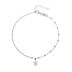 Tobillera Plata 21+3cm TOL0016RH Tortuga