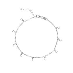 Tobillera Plata 21+5cm TO00008RH Luna