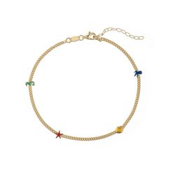 Tobillera Plata Dorada 22+4cm TOL0023DOVA Mar