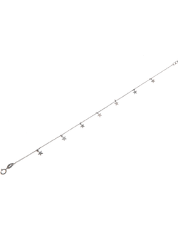 Tobillera Plata Mujer PTOB10 Estrellas