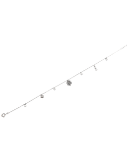 Tobillera Plata Mujer PTOB22 Colgantes Varios Circonitas