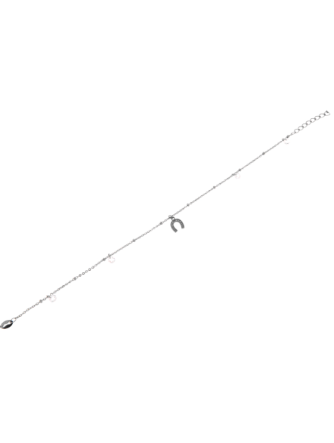 Tobillera Plata Mujer PTOB42 Herradura Circonitas