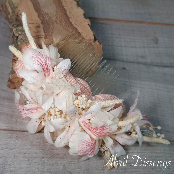 Tocado con Peineta Nubes