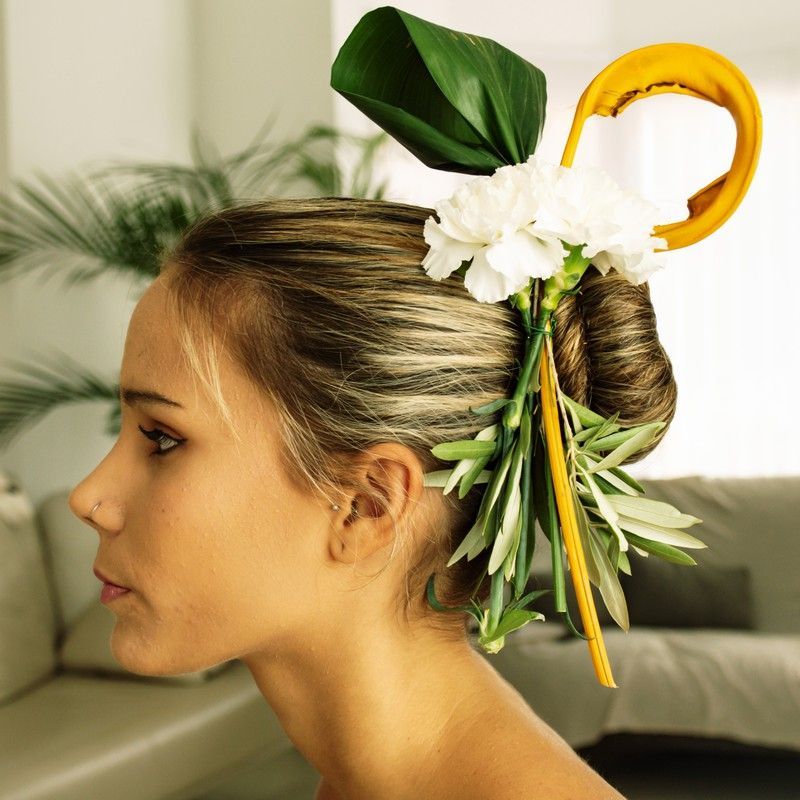 Tocado lateral Medio Corazón